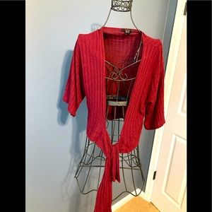 Maroon / red cover up